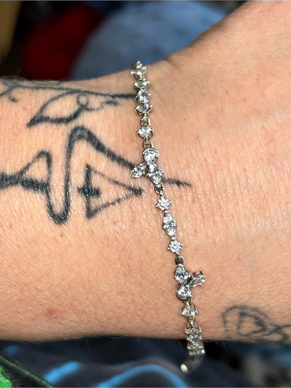 Pandora Sparkling Herbarium Cluster Chain Bracelet Silver